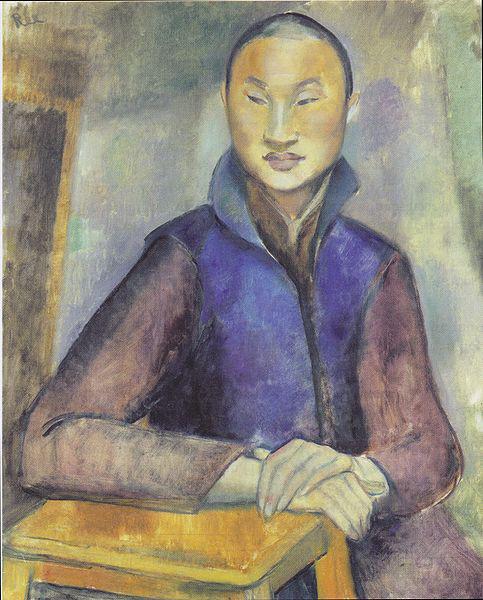 Anita Ree Young Chinese man Germany oil painting art